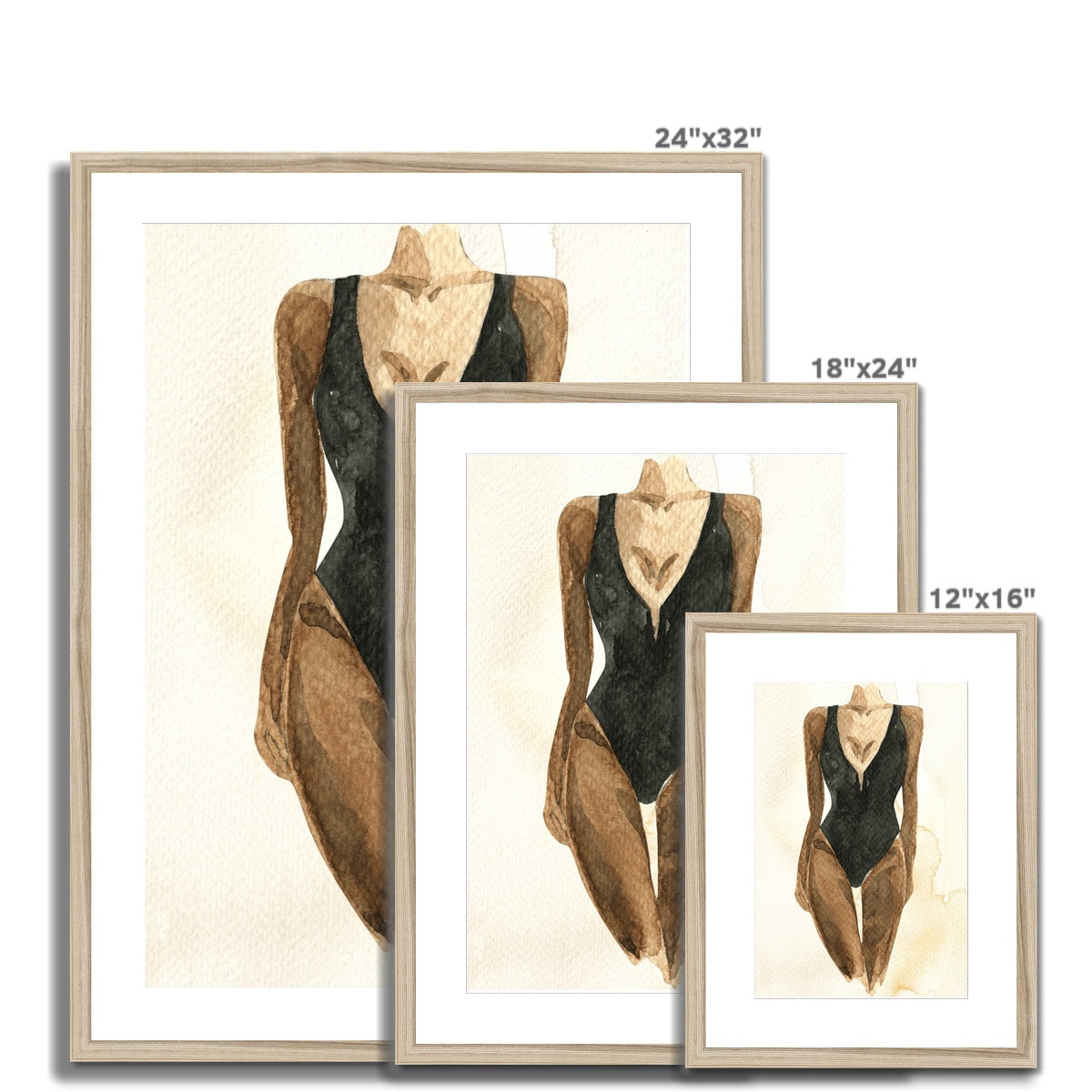 Beach Girl 2 Framed & Mounted Print