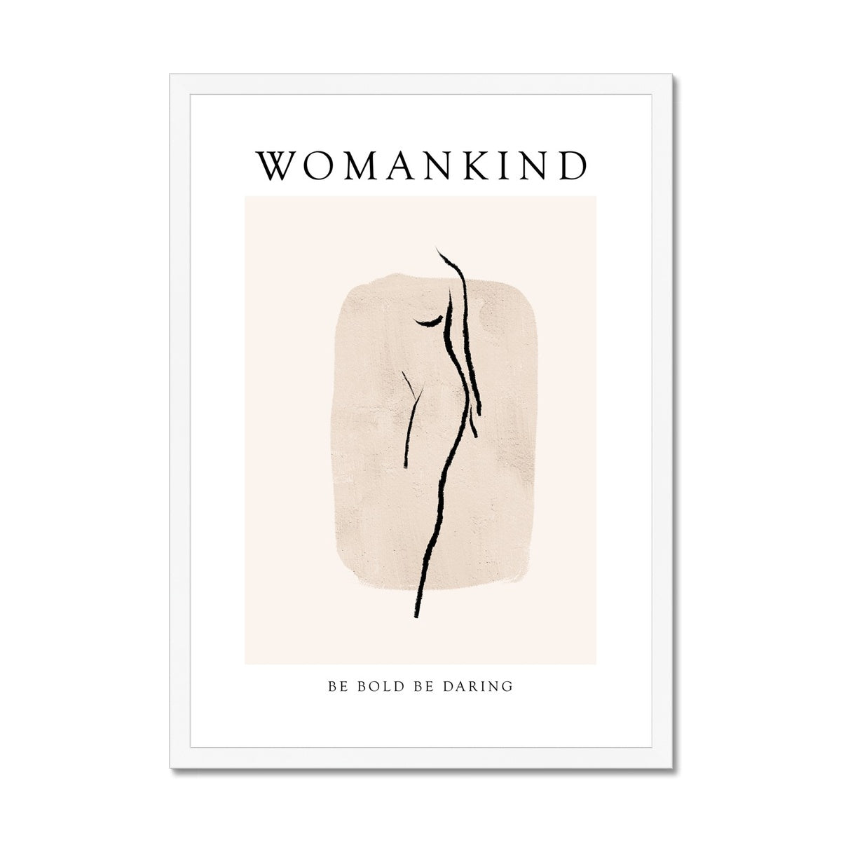 Be Bold Be Daring Framed Print