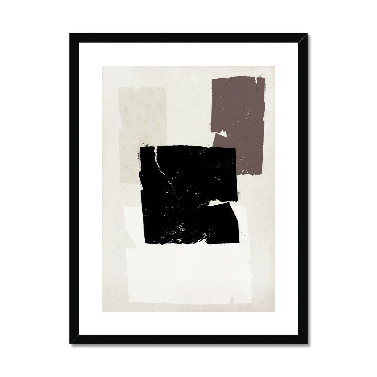Shades Of Brown Mocha Framed & Mounted Print