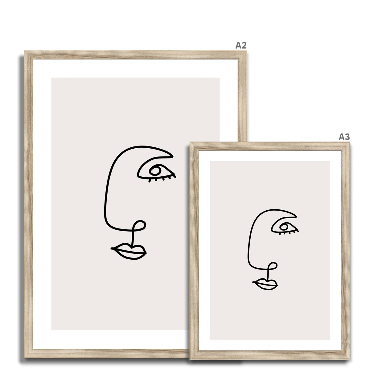 Line Art Him Framed Print