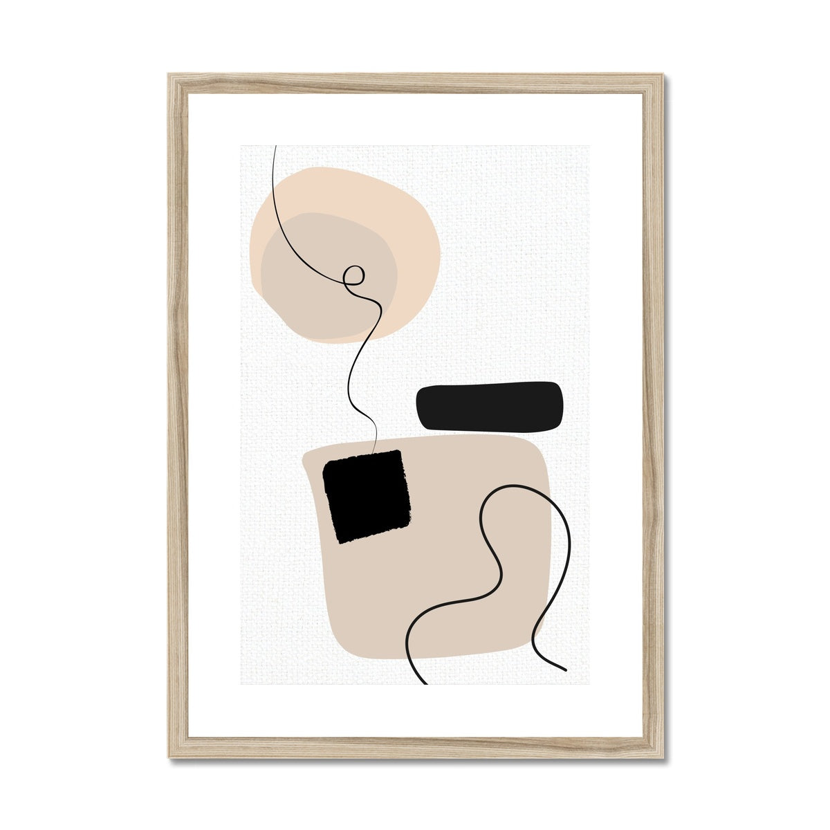 Abstract Lines 3 Framed & Mounted Print