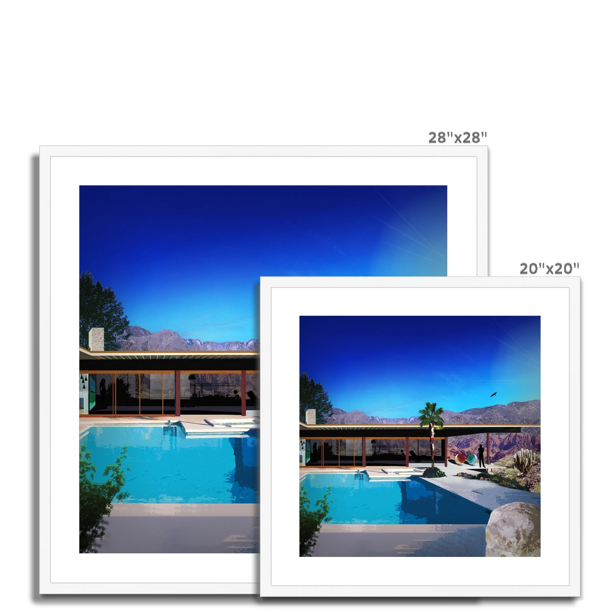 Comfort Zone Desert House Framed & Mounted Print