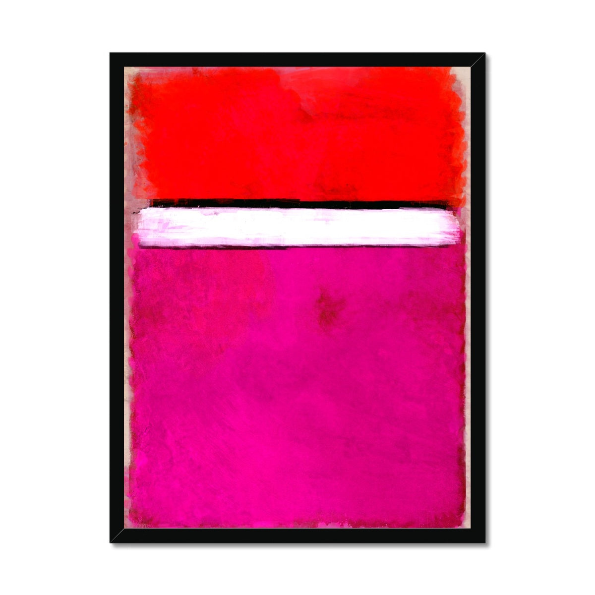 Rotko Magenta Framed Print