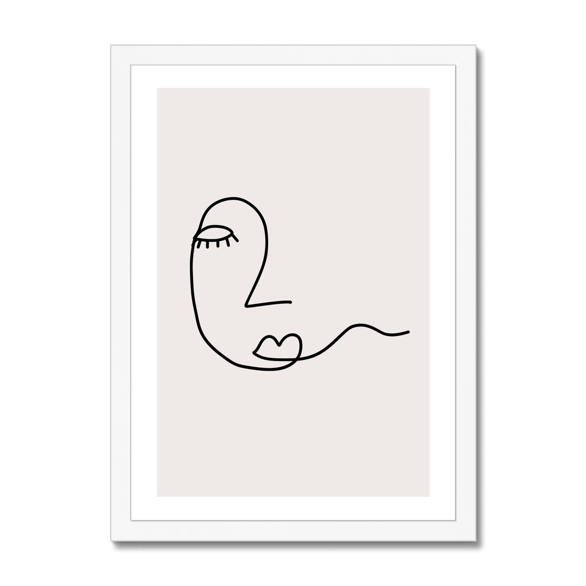 Line Art Hope Framed Print
