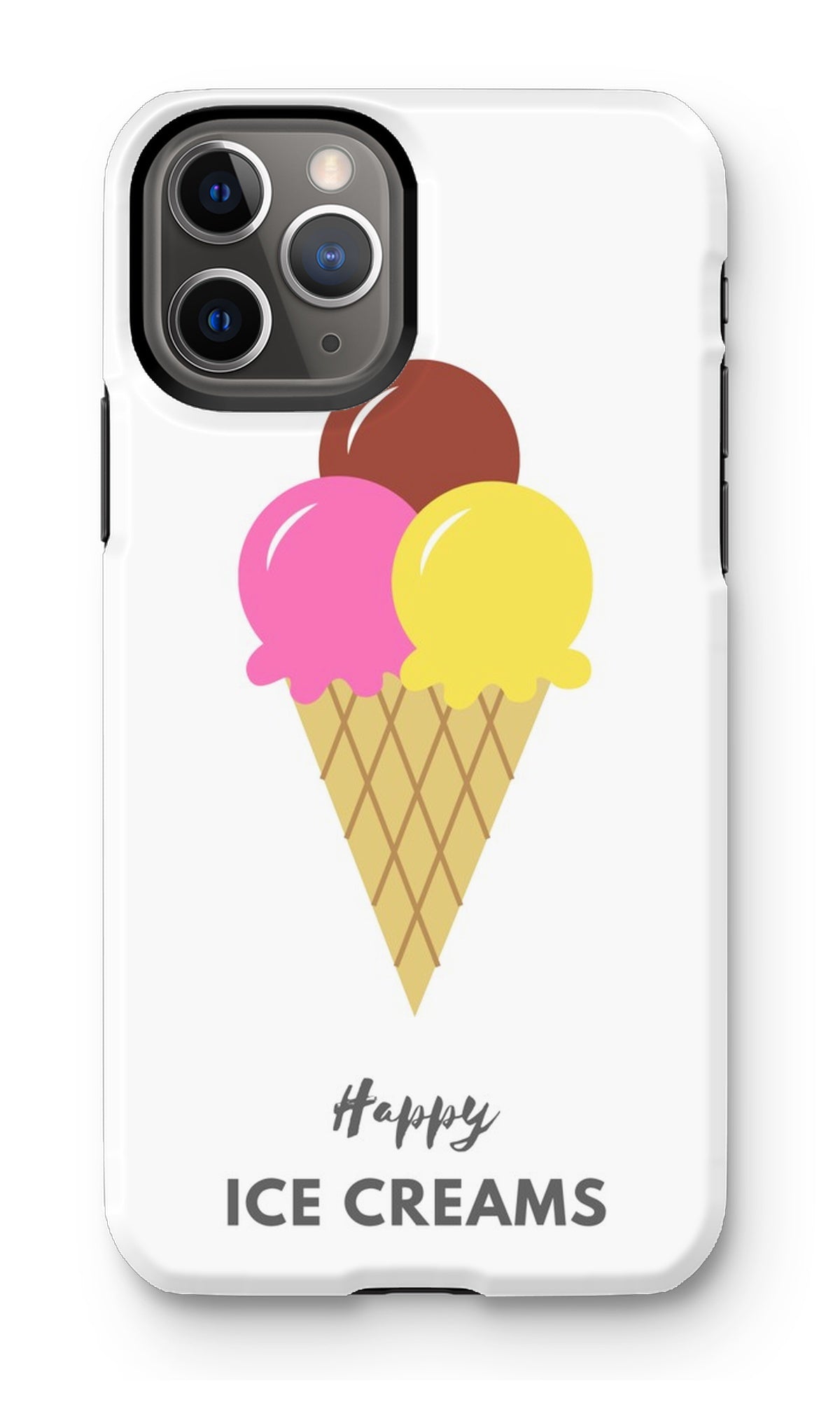 Happy Ice Creams Pink & Yellow Phone Case