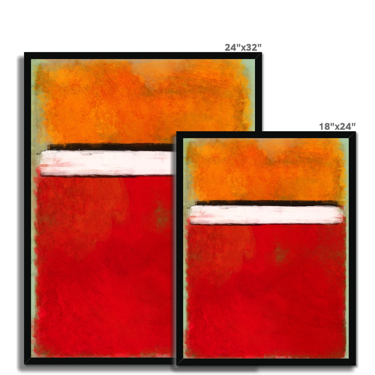 Rotko Red Framed Print