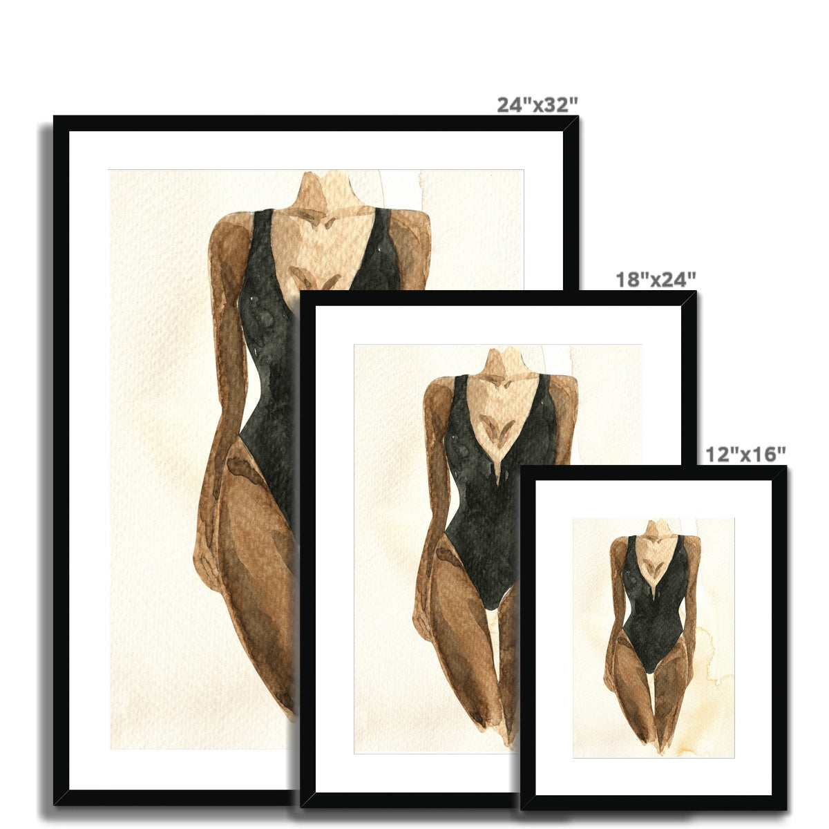 Beach Girl 2 Framed & Mounted Print