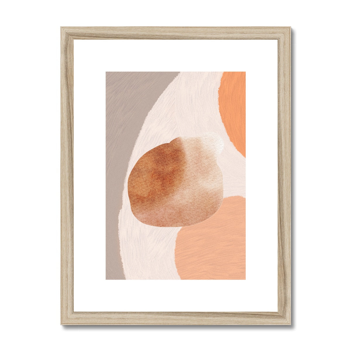 Soft Shapes Framed & Mounted Print