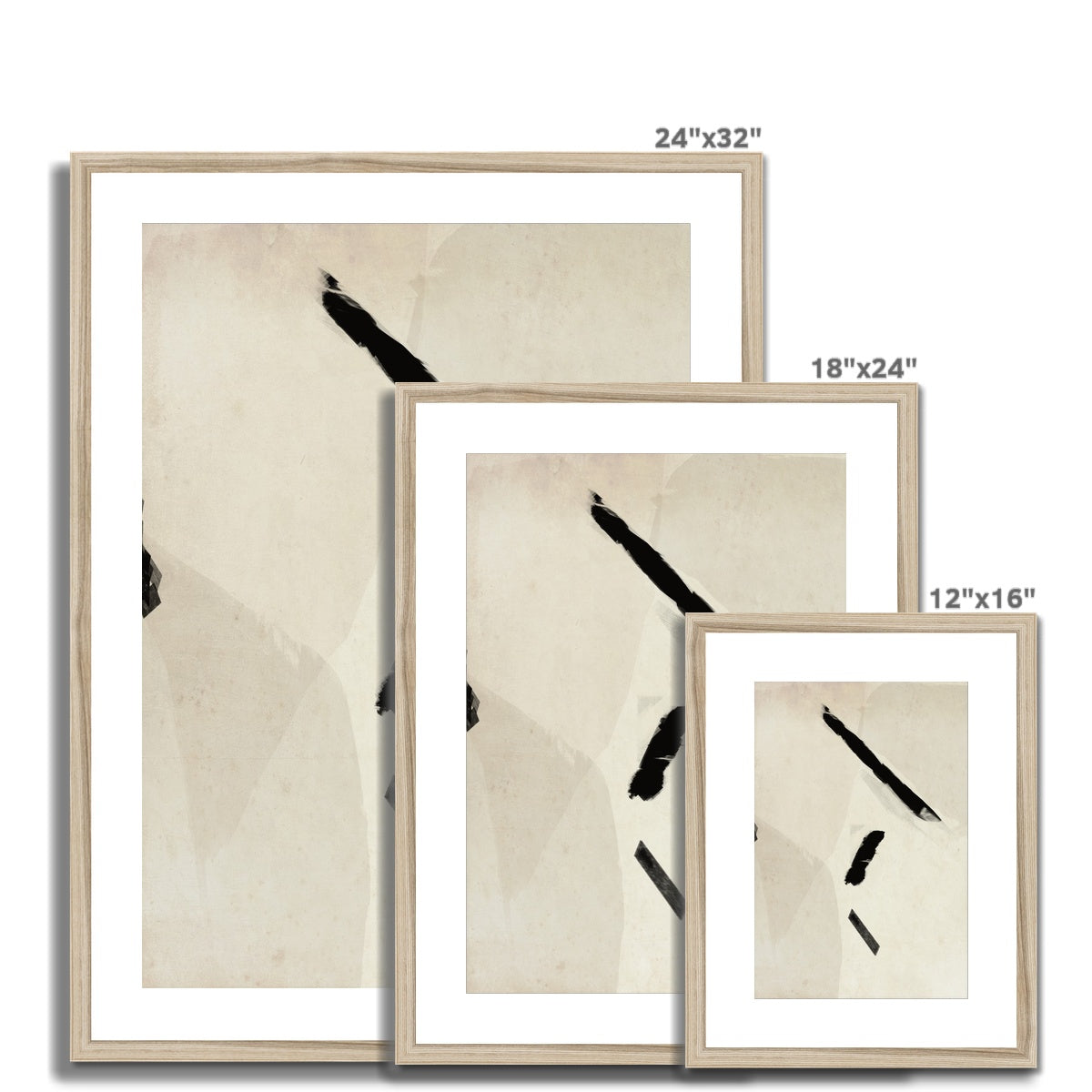 Shades Of Brown Latte Framed & Mounted Print
