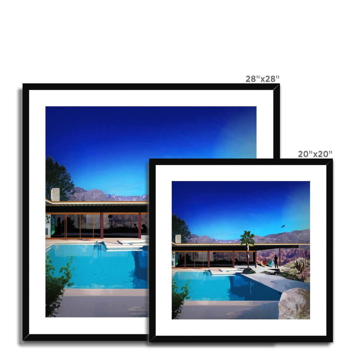 Comfort Zone Desert House Framed & Mounted Print
