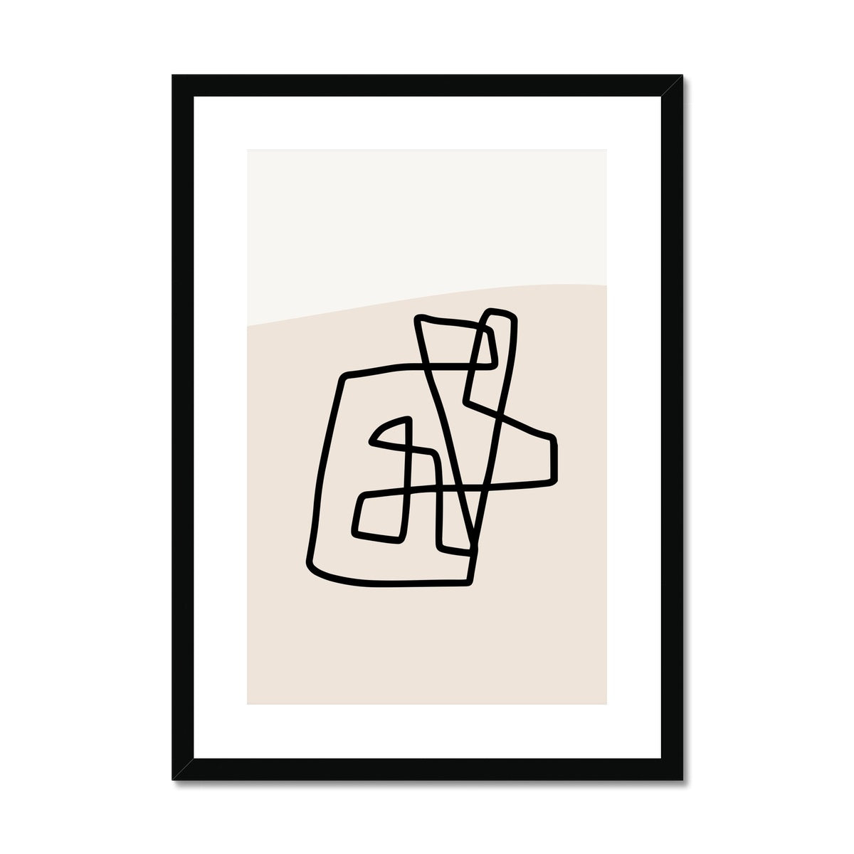 Abstract Lines 2 Framed & Mounted Print