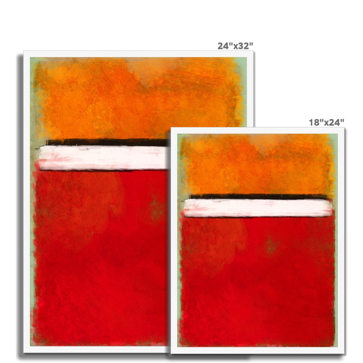 Rotko Red Framed Print