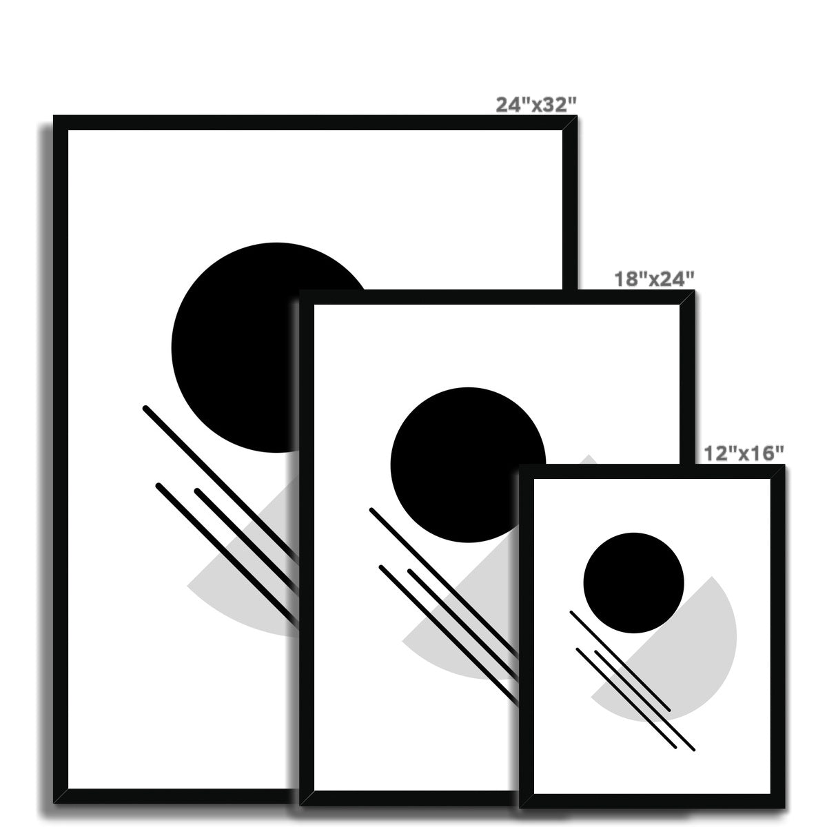 Geo Print 1 Framed Print