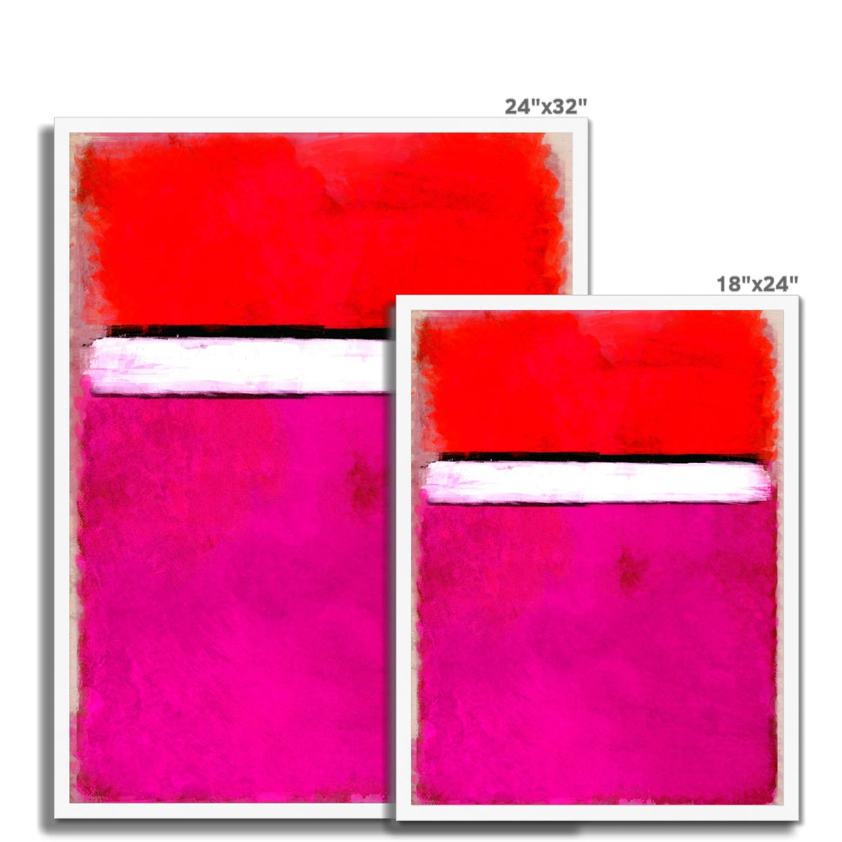 Rotko Magenta Framed Print