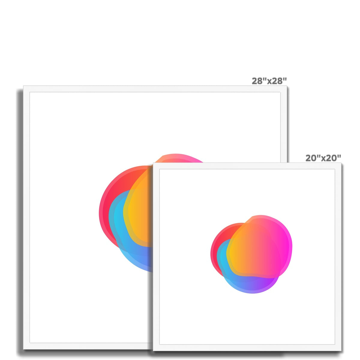 Technicolour White Framed & Mounted Print