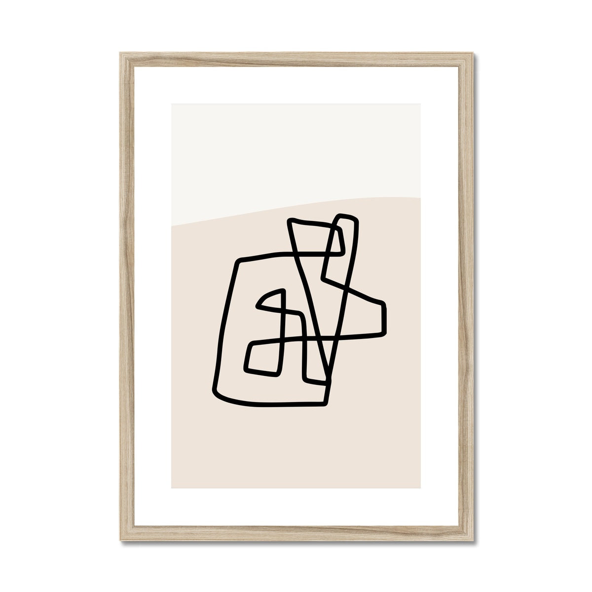 Abstract Lines 2 Framed & Mounted Print