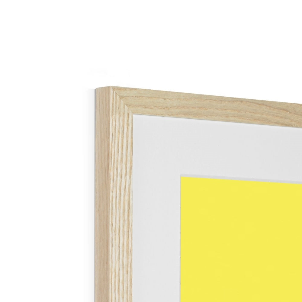 Lollipop Lips yellow Framed & Mounted Print