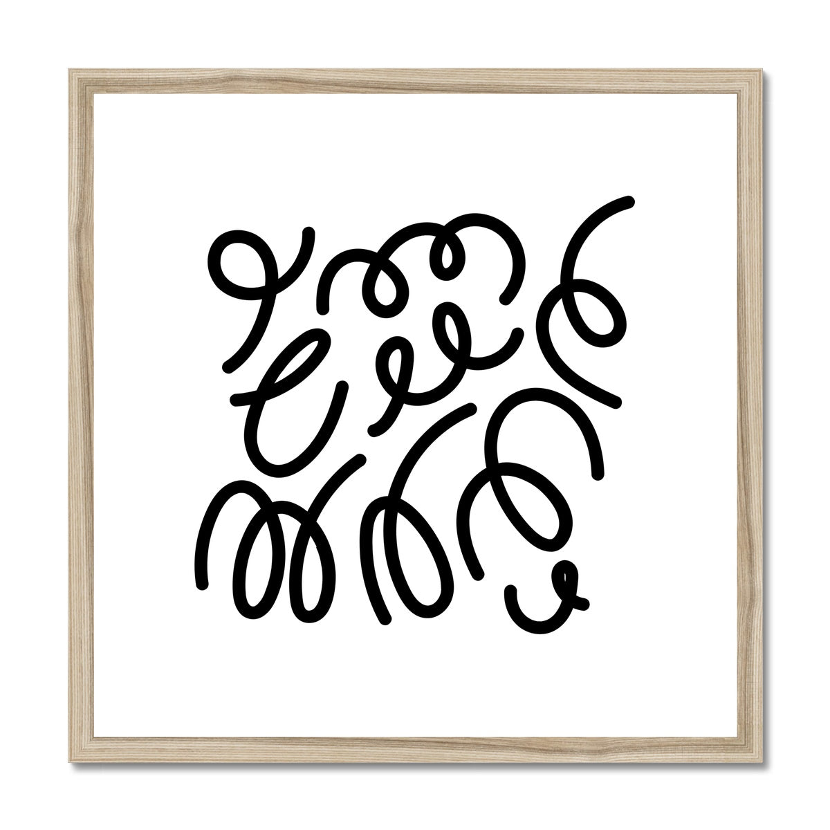 Scribbles Framed & Mounted Print