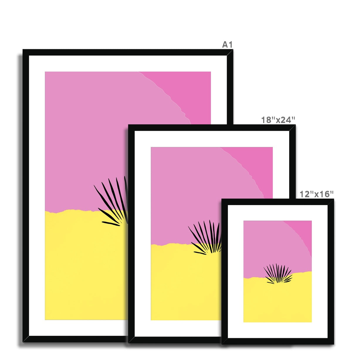 Pink Desert Framed & Mounted Print