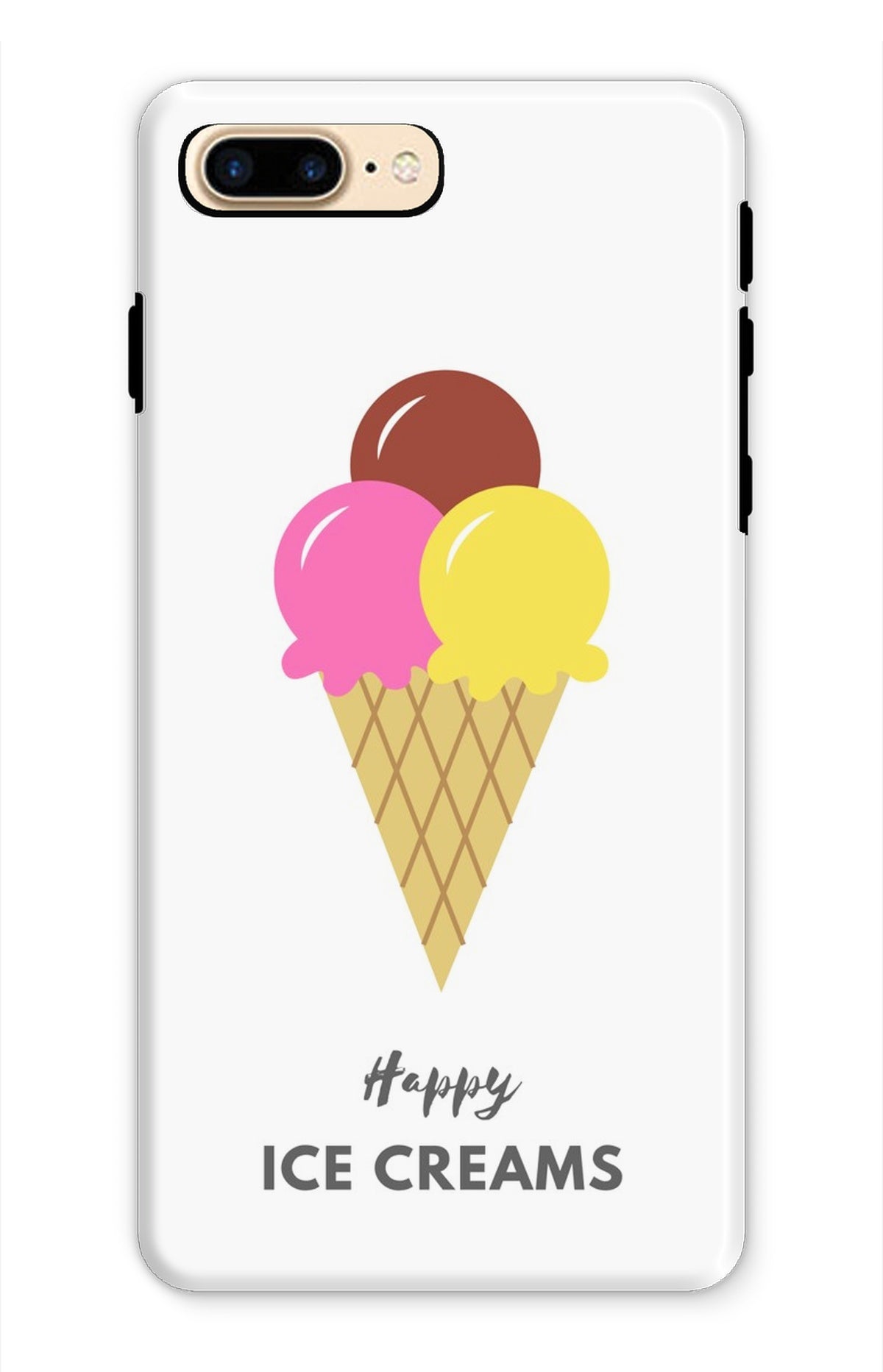 Happy Ice Creams Pink & Yellow Phone Case