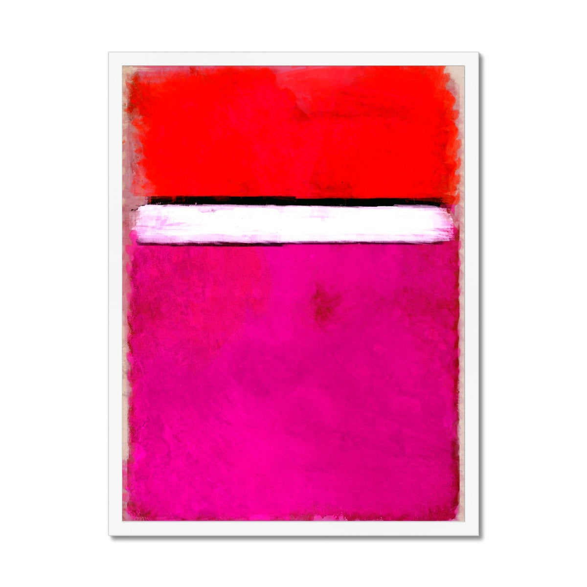 Rotko Magenta Framed Print