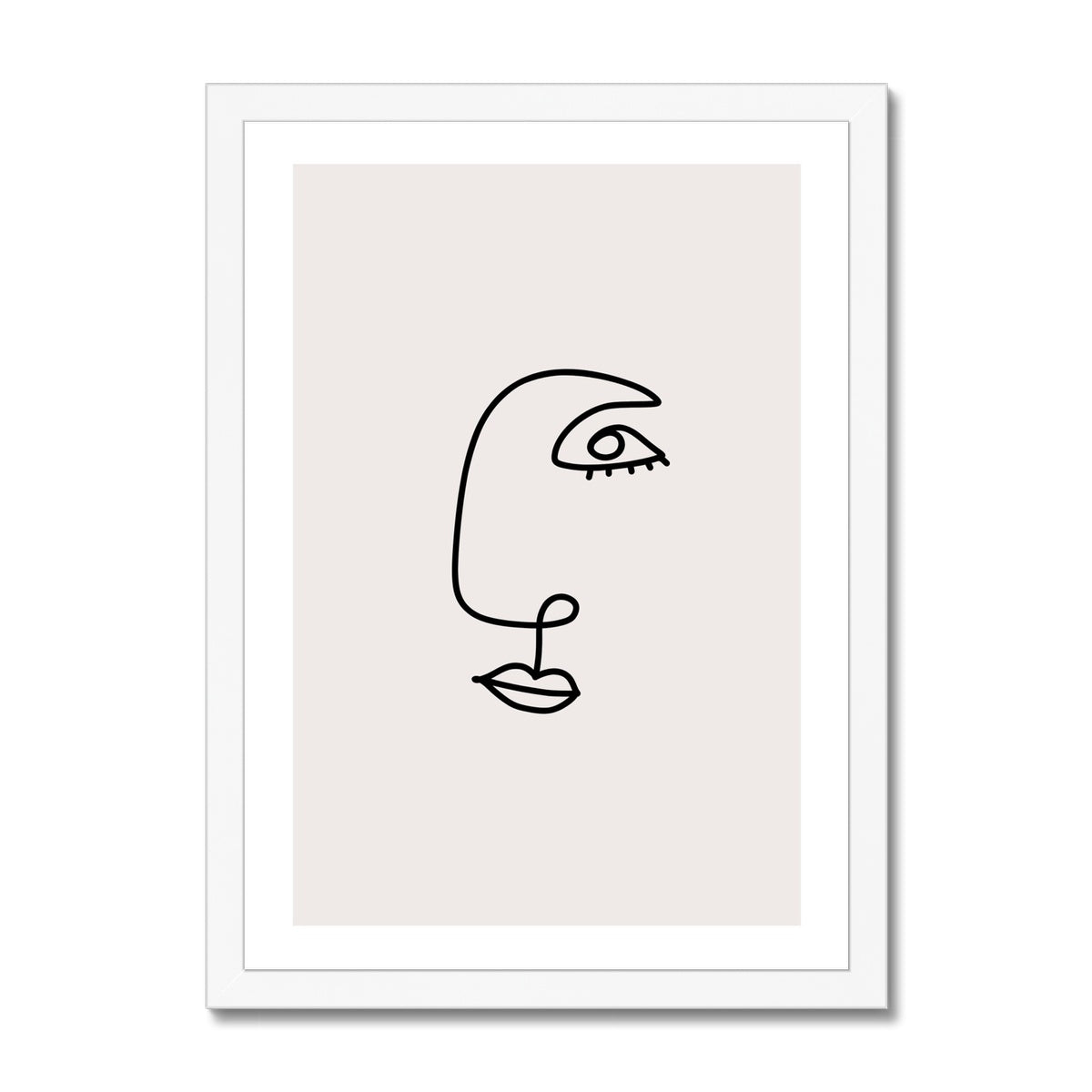 Line Art Him Framed Print