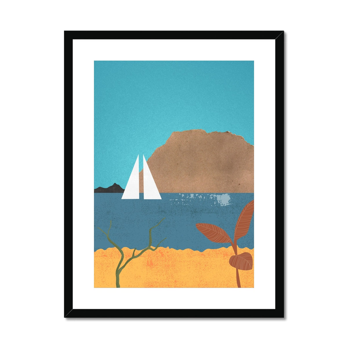 Sailing Boat Framed & Mounted Print