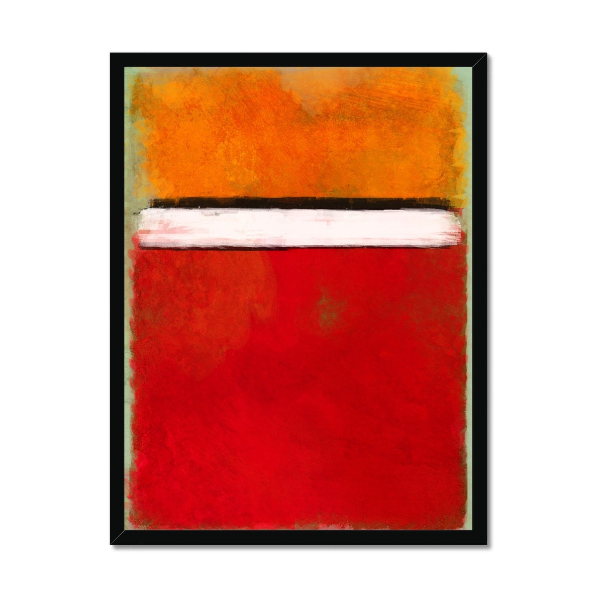 Rotko Red Framed Print
