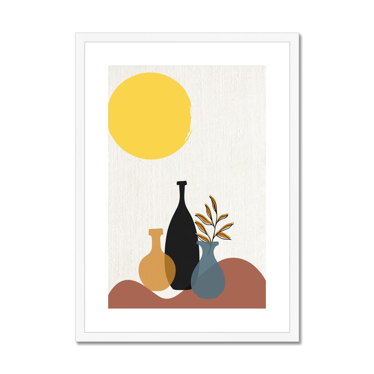 Vases and Bottles Framed & Mounted Print