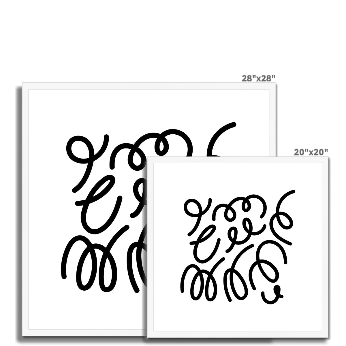Scribbles Framed & Mounted Print