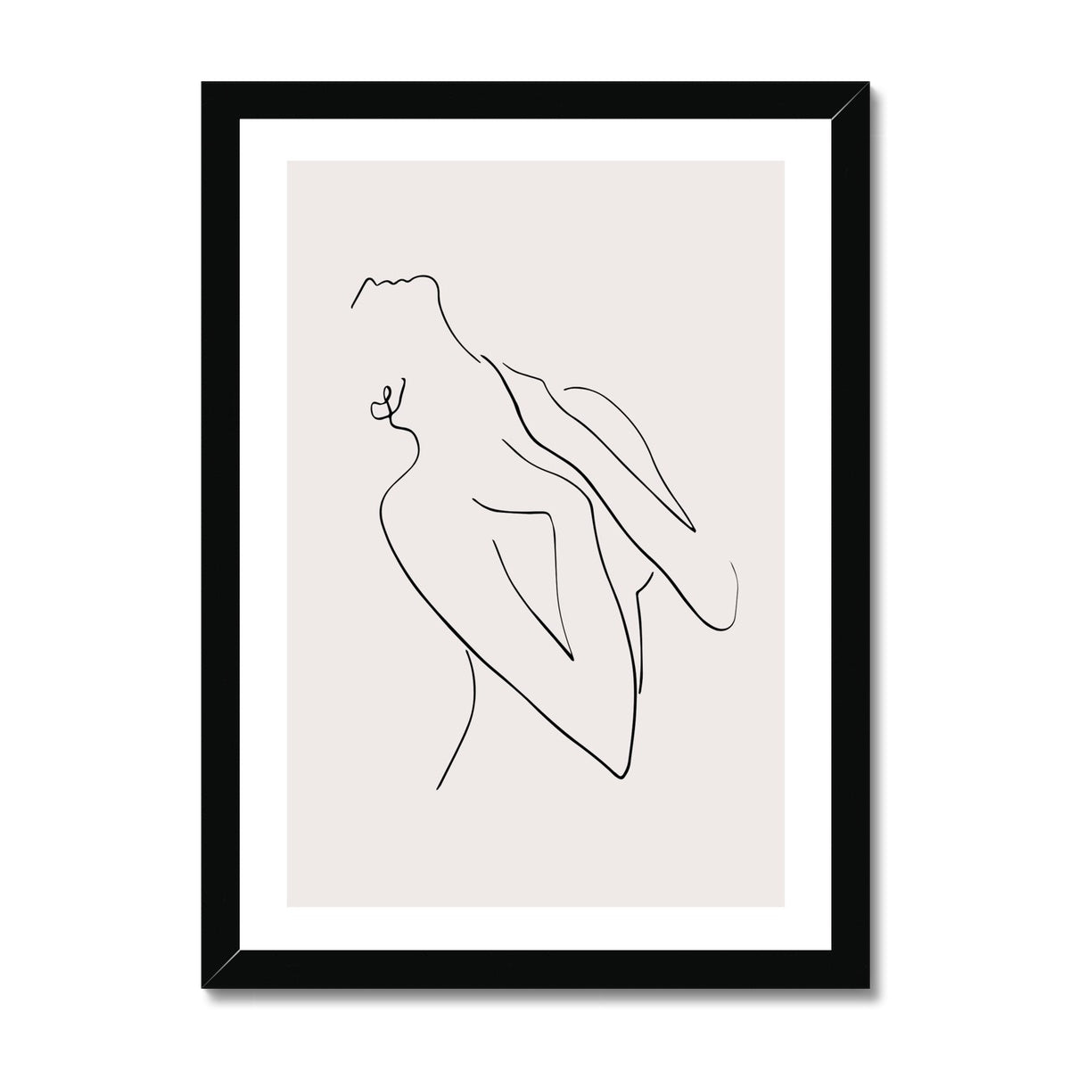 Line Art Female figure Framed Print