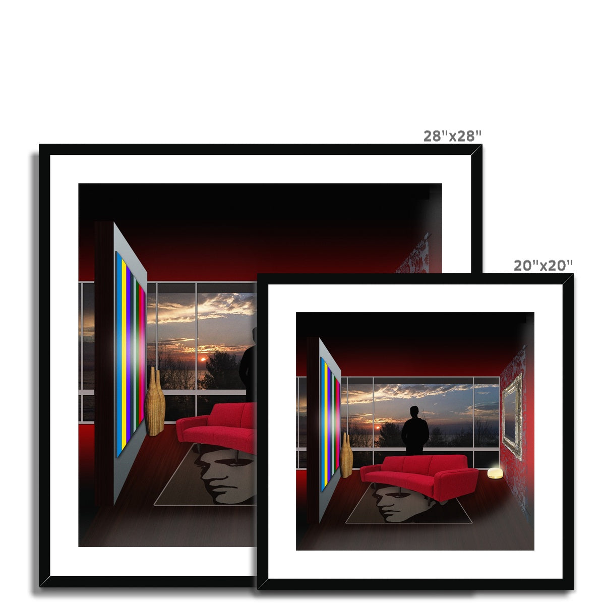 Comfort Zone Elvis House Framed & Mounted Print