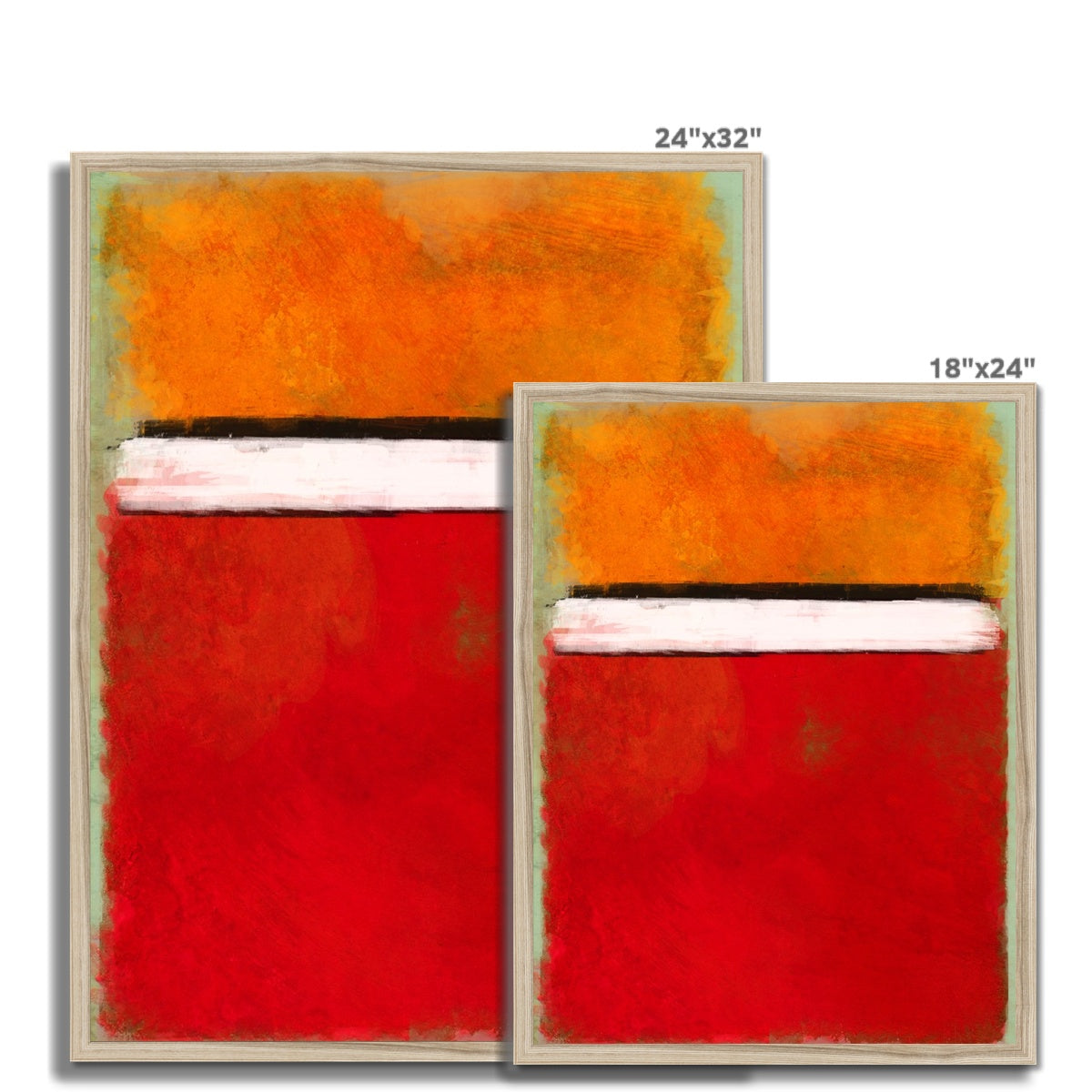 Rotko Red Framed Print