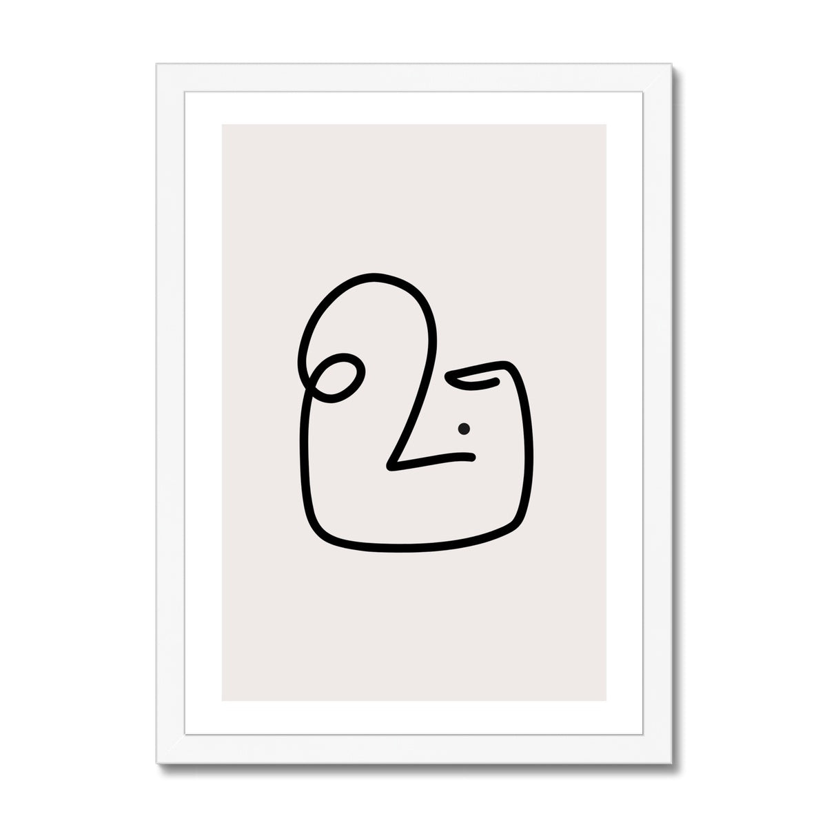 Line Art Tim Framed Print
