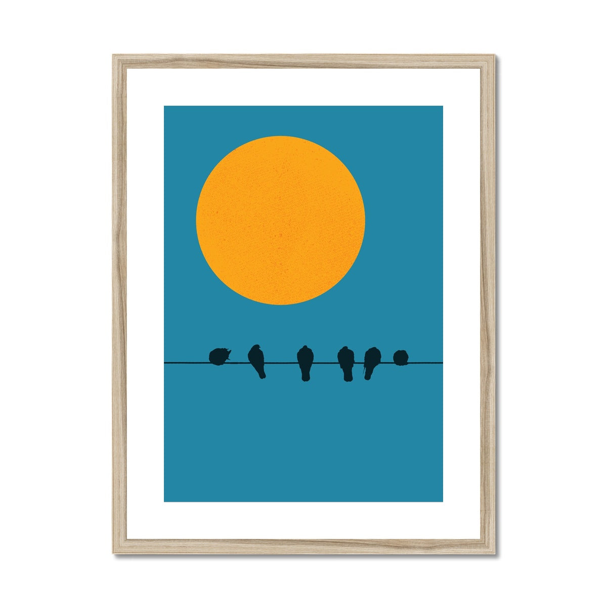 Bird On A Wire Framed & Mounted Print