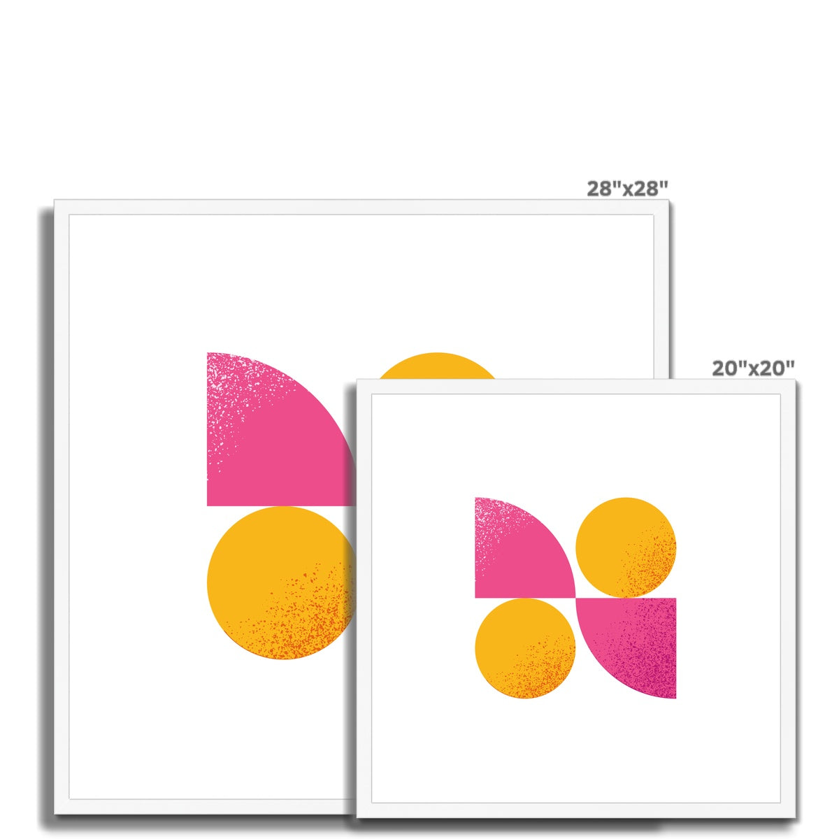 Graphic Circles Framed & Mounted Print