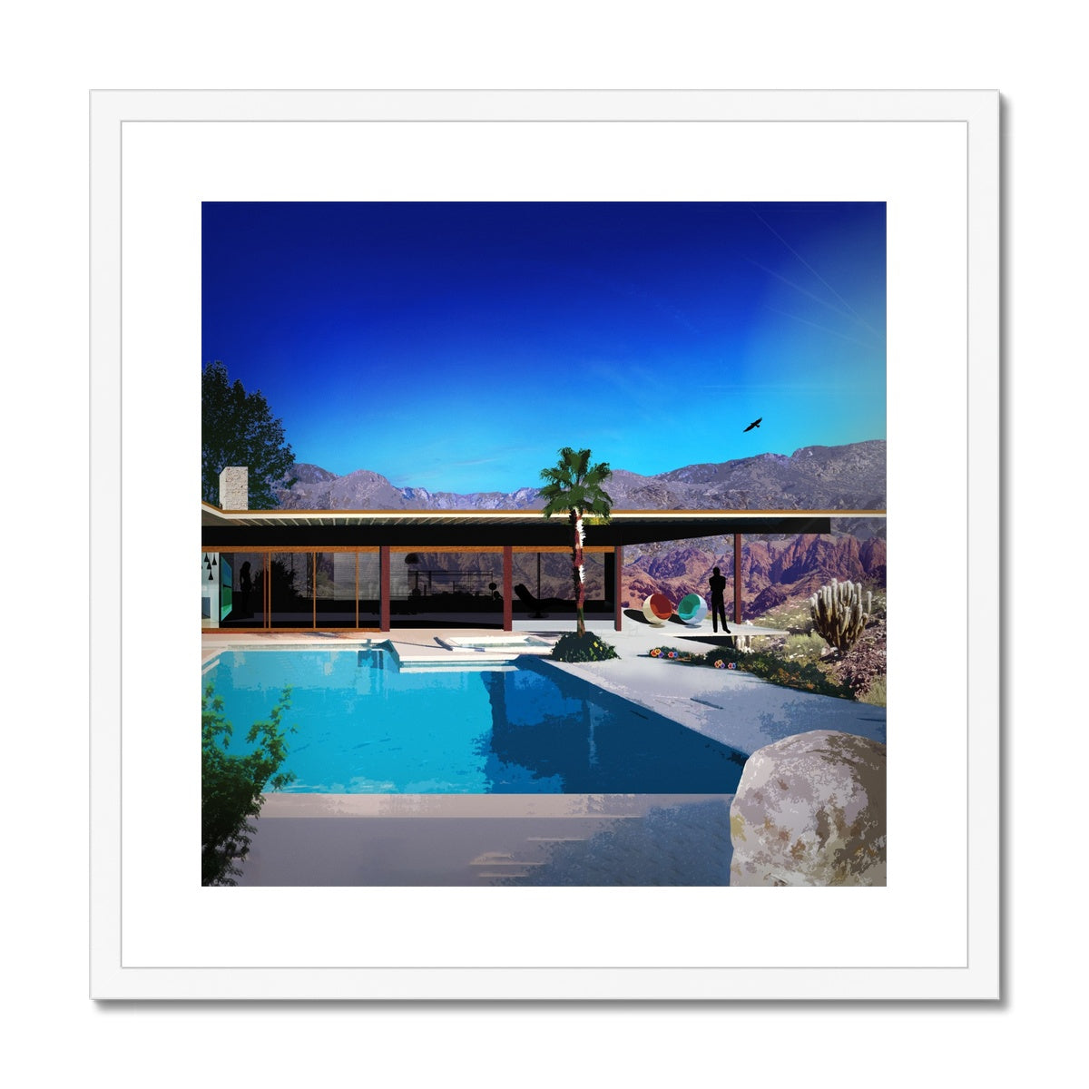 Comfort Zone Desert House Framed & Mounted Print