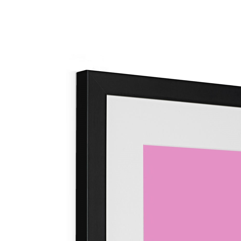 Pink Desert Framed & Mounted Print
