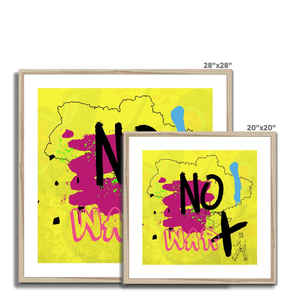 No War Framed & Mounted Print