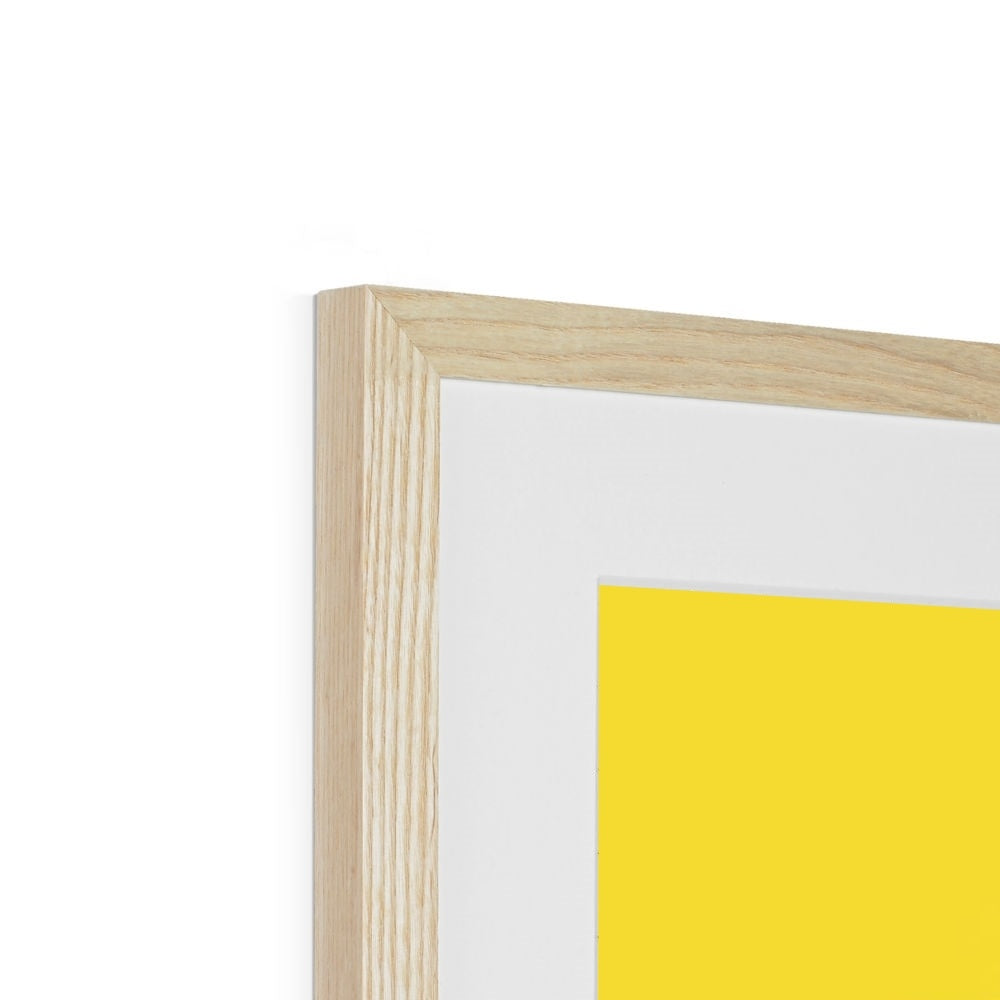 Dirty Harry Yellow Framed & Mounted Print