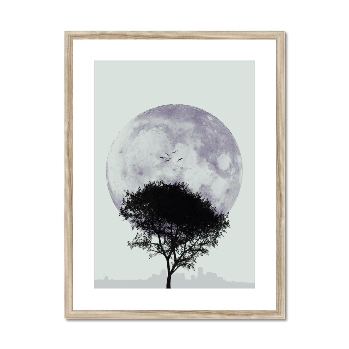 Tree and Moon Twilight - Rowdy Space
