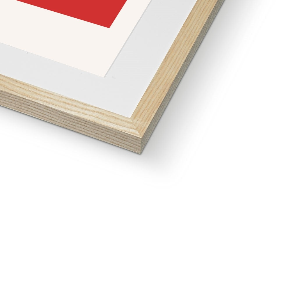 Red and Black Framed & Mounted Print