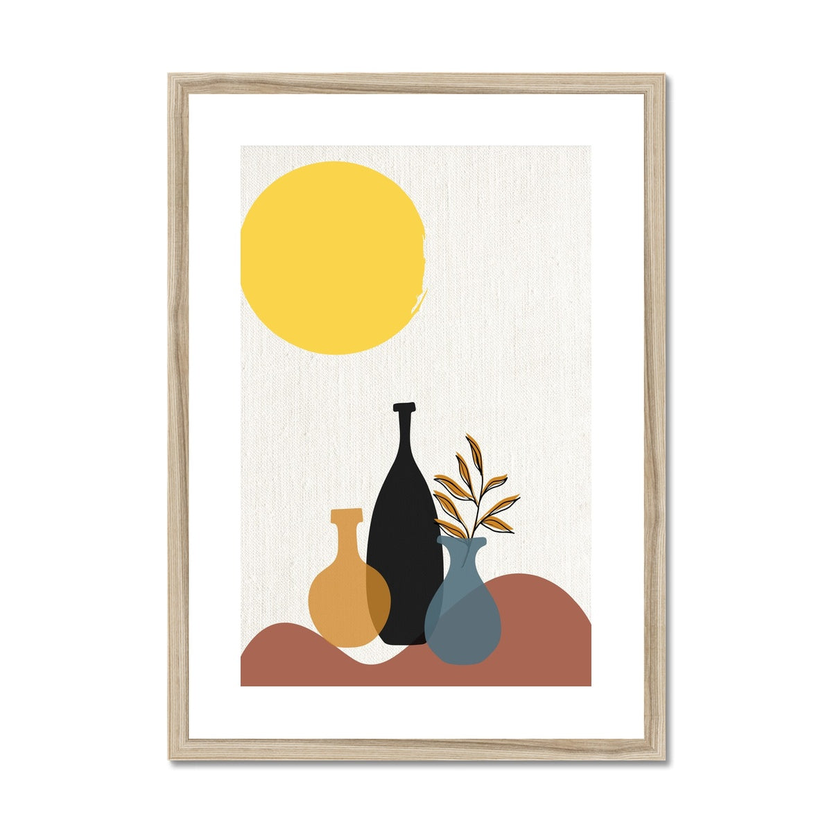 Vases and Bottles Framed & Mounted Print