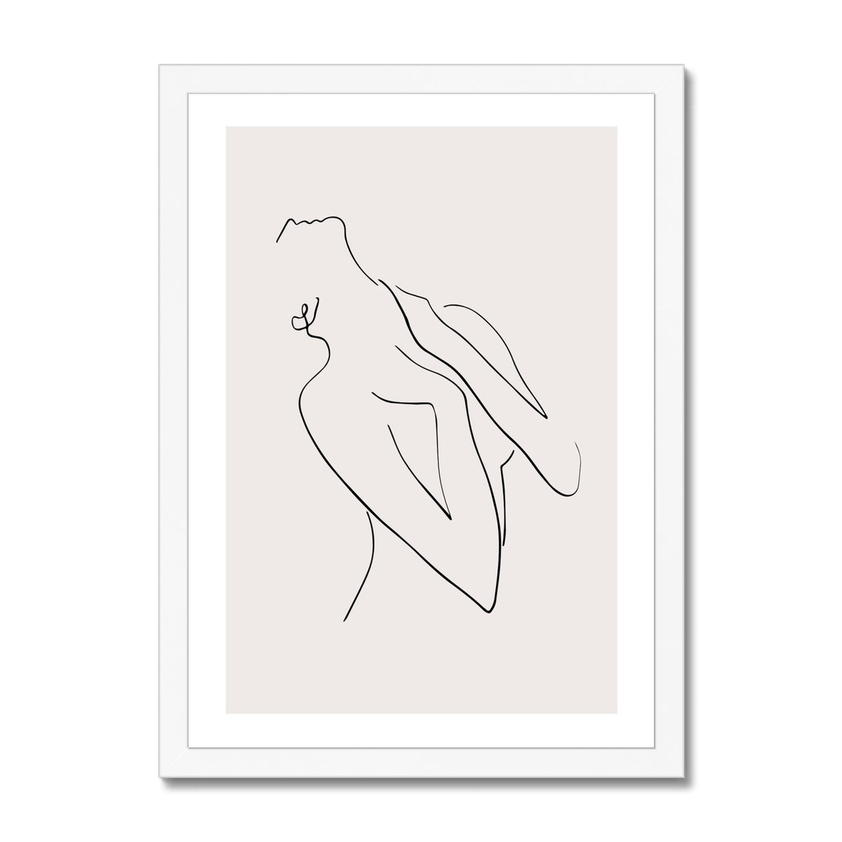 Line Art Female figure Framed Print