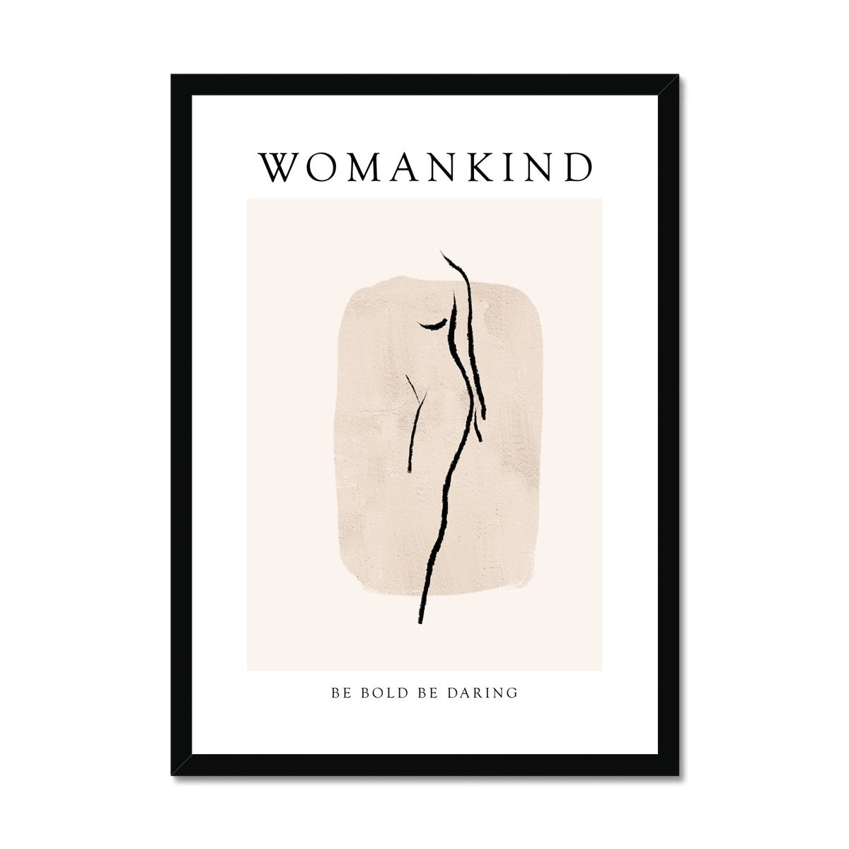 Be Bold Be Daring Framed Print