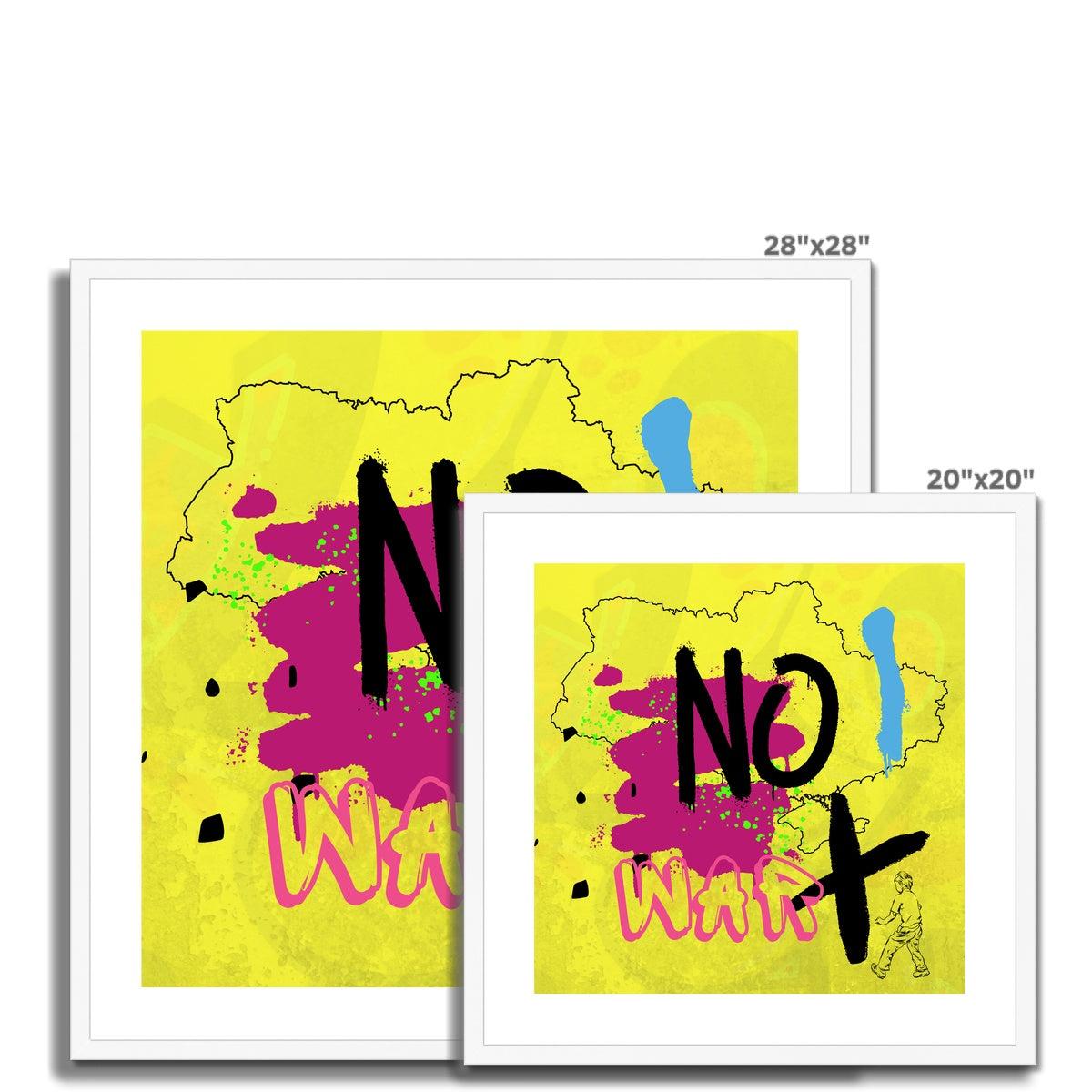 No War Framed & Mounted Print
