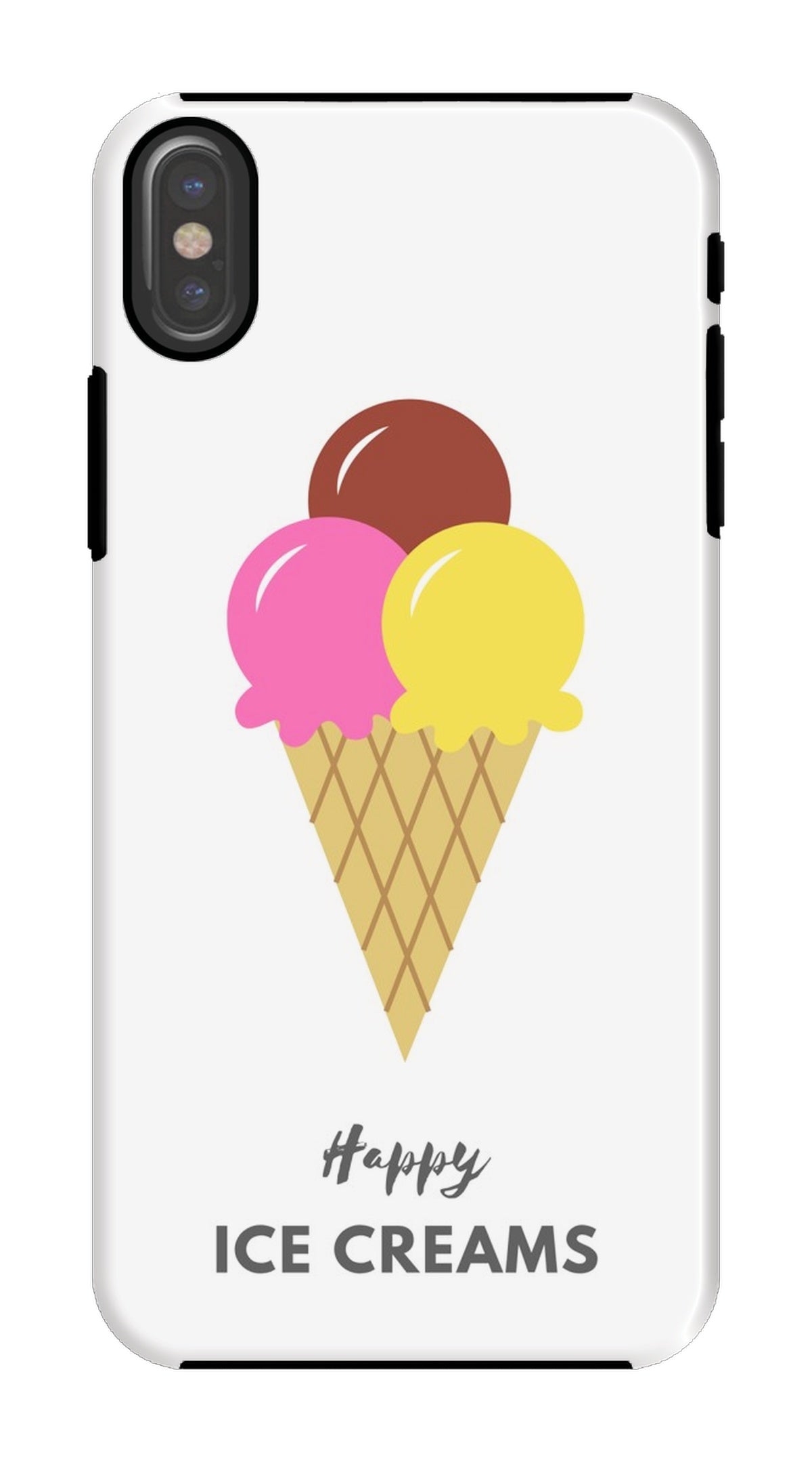 Happy Ice Creams Pink & Yellow Phone Case