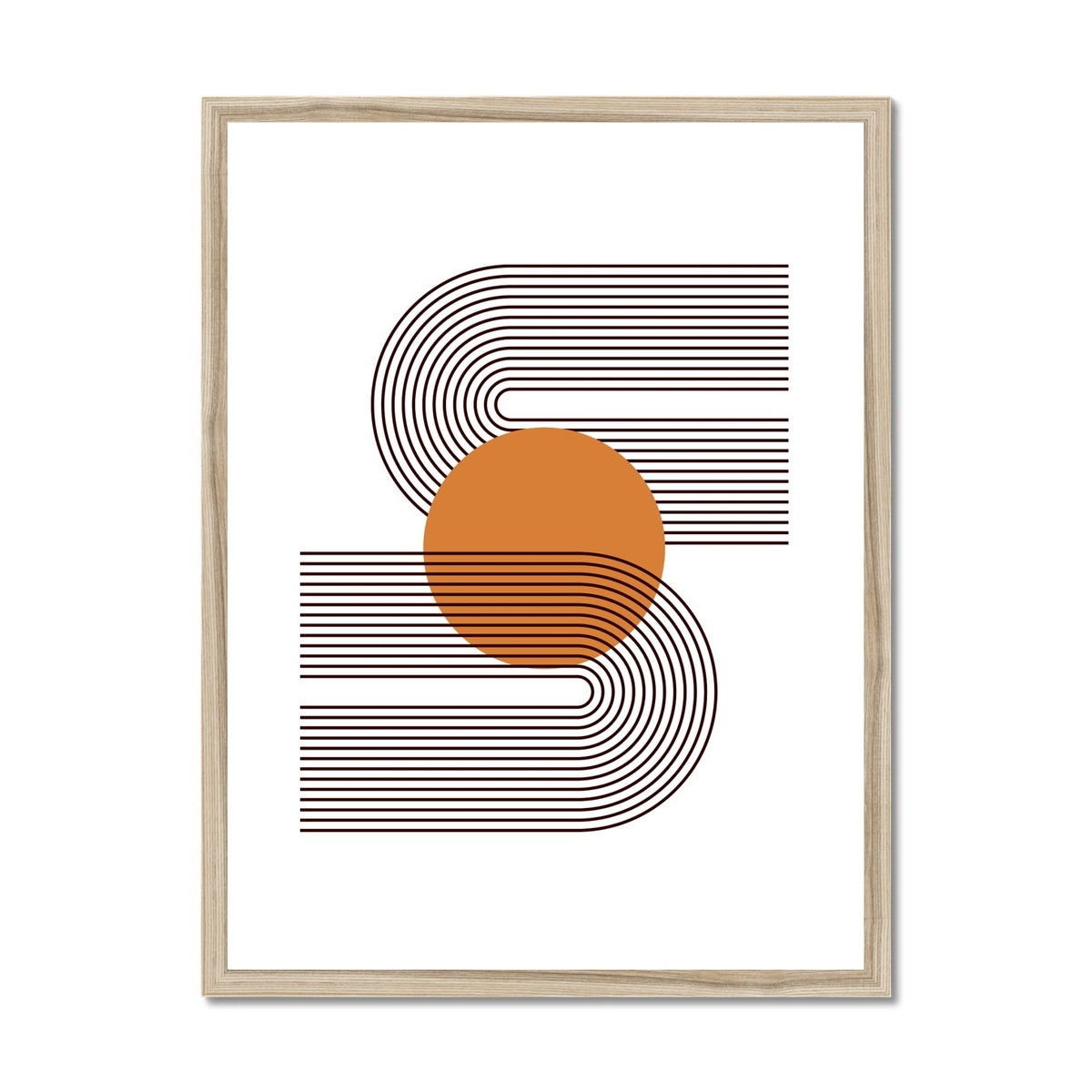 Geo Lines Framed Print