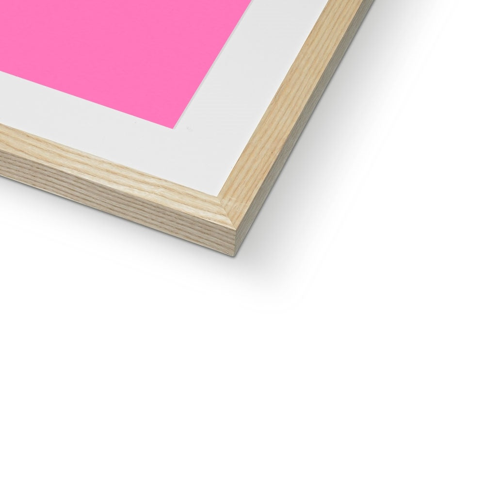 Lollipop Lips Pink Framed & Mounted Print