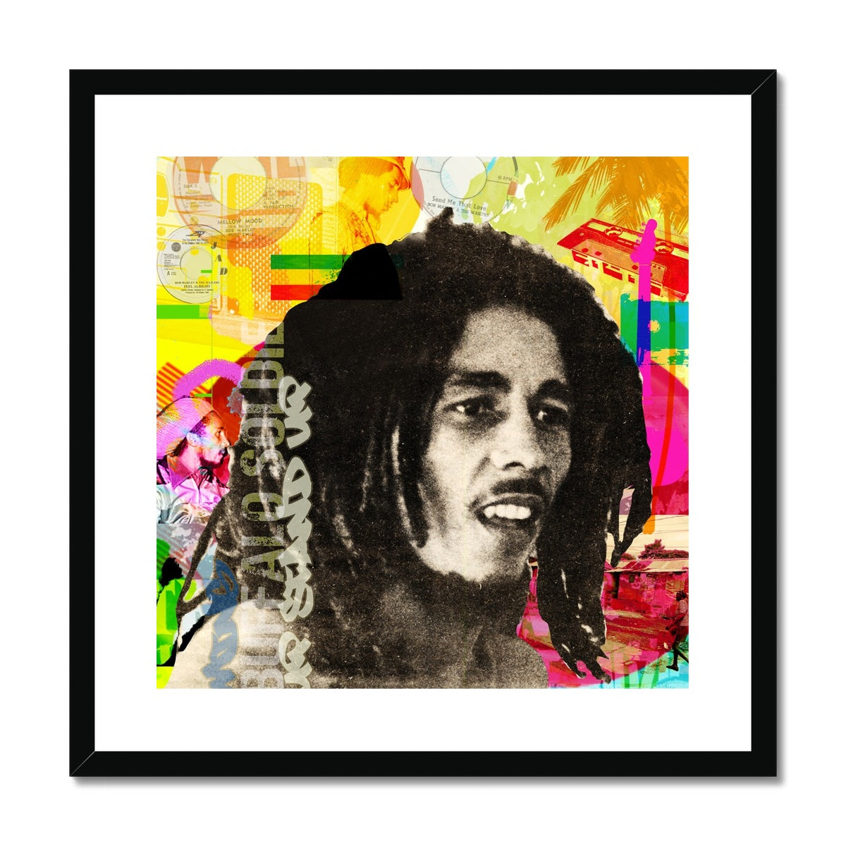 Bob Marley Framed & Mounted Print
